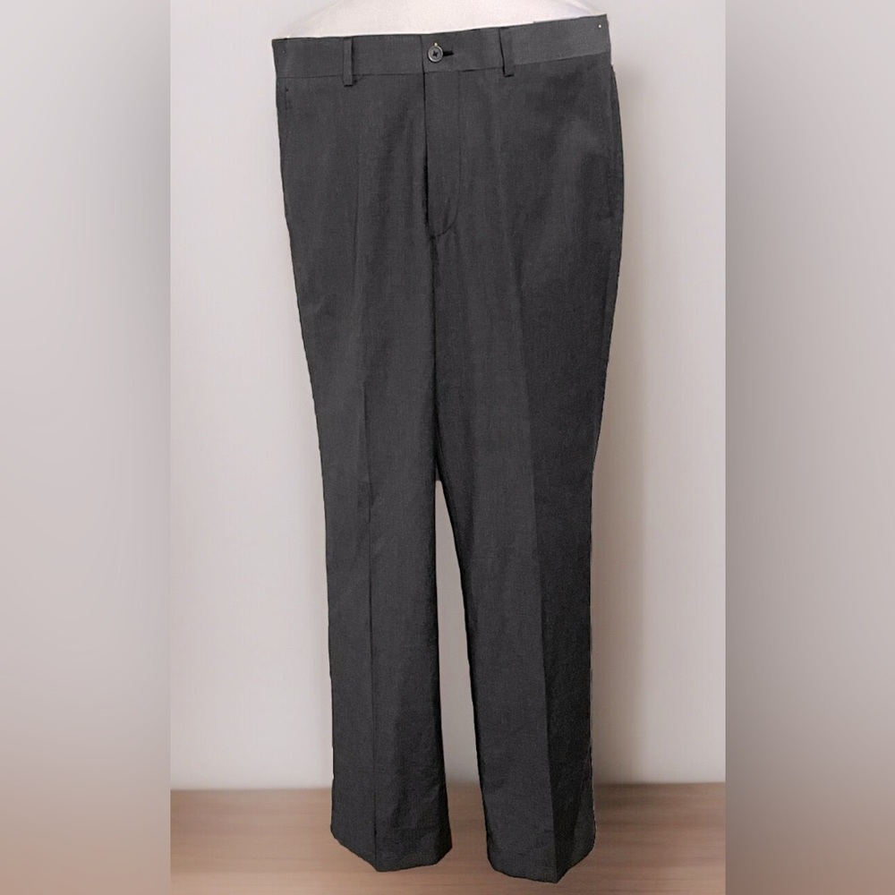PERRY ELLIS PORTFOLIO Men’s Dress Pants Premilux Premium Hi-Twist 32x32 Gray